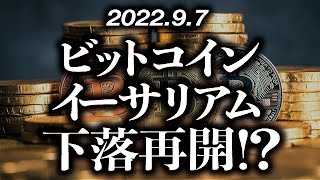 ビットコイン・イーサリアム下落再開！？［2022/9/7］【仮想通貨・BTC・ETH・FX】※2倍速推奨