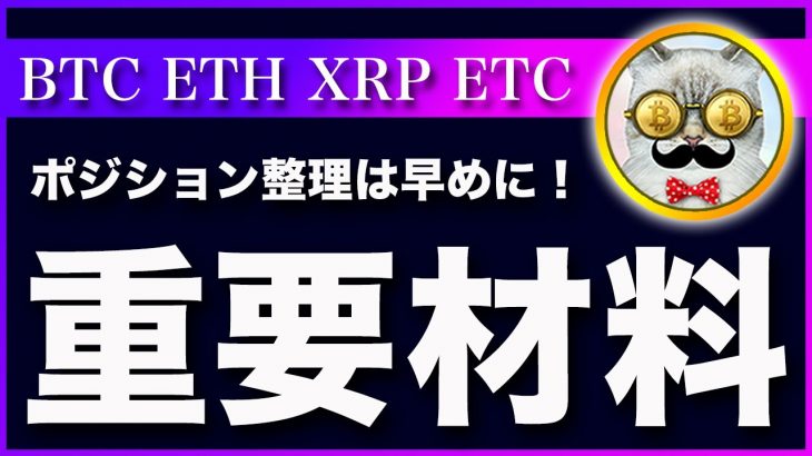 【警戒レベルMAX】ビットコイン・まずは明日の9時の終値に注目してください！【仮想通貨・戦略を先出しで毎日更新】