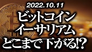 ビットコイン・イーサリアムどこまで下がる！？［2022/10/11］【仮想通貨・BTC・ETH・FX】※2倍速推奨