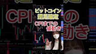 【BTC】週足確定 CPIまでの値動き予想 ビットコインチャート分析 テクニカル分析