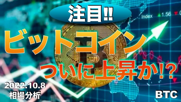 【BTC】ビットコインついに上昇か⁉︎（2022年10月8日 相場分析）