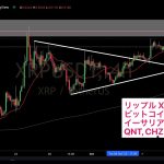 リップル(XRP) 売り場となるか。チャート分析, 10月10日(月) ビットコイン BTC やイーサリアム ETH, QNT なども見ながら。【仮想通貨, 暗号資産】スウェル swell