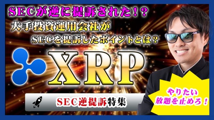 【投資】XRP特集！リップル社と法廷闘争中で無双状態のSECが逆に提訴されていた！？米金融大手のグレースケールが政府機関に勝負を仕掛けた！なぜ、提訴したのか？ETFに隠された秘密を個人考察します！