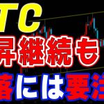 【仮想通貨ビットコイン】注意喚起。上昇しても急落にはご用心。直近、唯一のネガティブ要因
