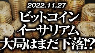 ビットコイン・イーサリアム大局はまだ下落！？［2022/11/27］【仮想通貨・BTC・ETH・FX】※2倍速推奨