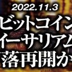 ビットコイン・イーサリアム下落再開か！？［2022/11/3］【仮想通貨・BTC・ETH・FX】※2倍速推奨