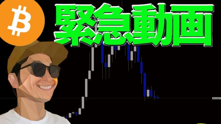 BTC急落！！緊急で動画撮りました。