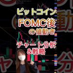 【BTC】FOMC後の値動き簡単解説！チャート分析＆戦略 ビットコイン 仮想通貨