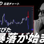 【BTC/USD】特異なプロセスで作られた大陰線が決め手。ここから暴落が始まる。