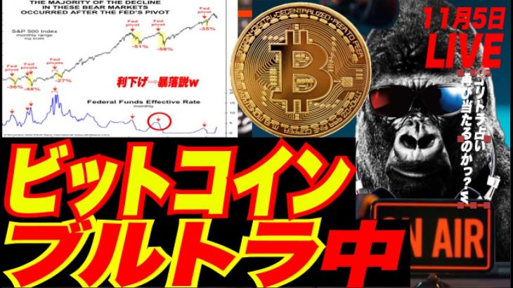 【ゴリトラダムスの大予言w】ビットコイン最大で$23,000までブルガモ狩りからの高確率で大暴落説ぅ〜w