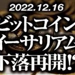 ビットコイン・イーサリアム下落再開！？［2022/12/16］【仮想通貨・BTC・ETH・FX】※2倍速推奨