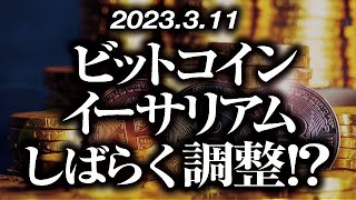 ビットコイン・イーサリアムしばらく調整！？［2023/3/11］【仮想通貨・BTC・ETH・FX】※2倍速推奨