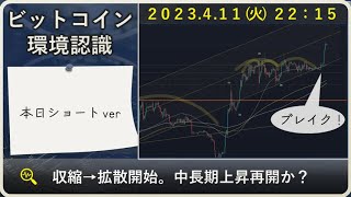 【BTC/ビットコイン】230411環境認識 ＜2倍速視聴推奨＞