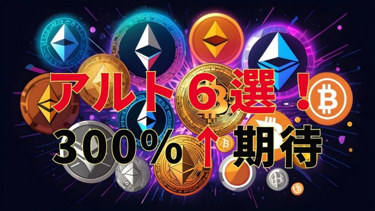 今回の強気相場で注目すべきトップ6のアルトコイン！テクニカルアナリストが見つけた、将来的な300％上昇が期待される仮想通貨の選りすぐり