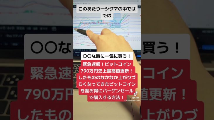 ビットコイン790万円越え！円建て史上最高値突破！ビットコインを超お得にバーゲンセールで購入する方法！#shorts