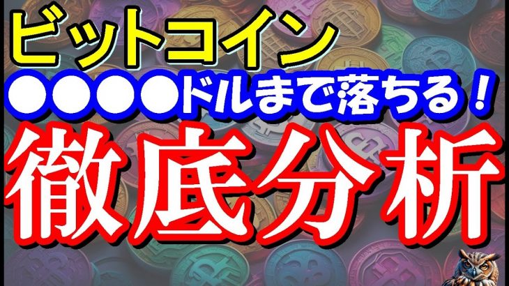 ビットコイン下落中!!!!テクニカル徹底分析!!!!注目の価格は●●●●ドル!!!!【2024/3/19 暗号通貨チャート分析】