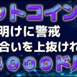 持ち合い状況のビットコイン。週明けに抜けた方向に今後トレンドが動く。
