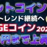 ビットコインまだ上昇は終わっていない。７４０００ドルへ。DOGEコイン引き続き急騰相場へ。