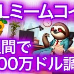 【SOLミームコイン】大注目Slothanaとは?とあるチームが背後にいる? NFTまり