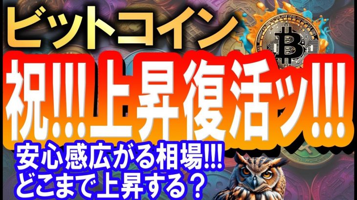 ビットコイン復活ッ!!!!上昇回帰おめでとうございます!!!これからどこまで上昇する？【2024/5/17 暗号通貨チャート分析】