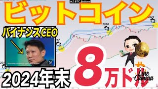 ビットコイン2024年末8万ドルまで上昇の可能性！？強気相場の初期段階か？