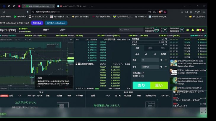 #virtualcurrency
#仮想通貨
#暗号資産
#イーサリアム
#ethereum 
#Chatroom #2024/06/04  #09:45～