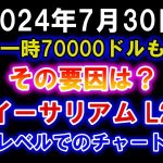 ビットコイン一時70000ドルも反落！その要因は？イーサリアムL2は週足分析でもわかる上値の重たさ！ポリゴンマティックなど反発後の戻り売り注意【2024年7月30日 MATIC OP ARB IMX】