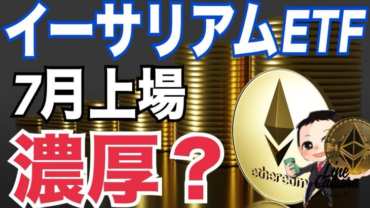 【イーサリアムETF】ブラックロック追加書類提出で7月承認濃厚！？上場後18カ月最大150億ドル資金流入！？