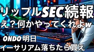 リップルXRPとSECの続報！ イーサリアム事実売なら買え