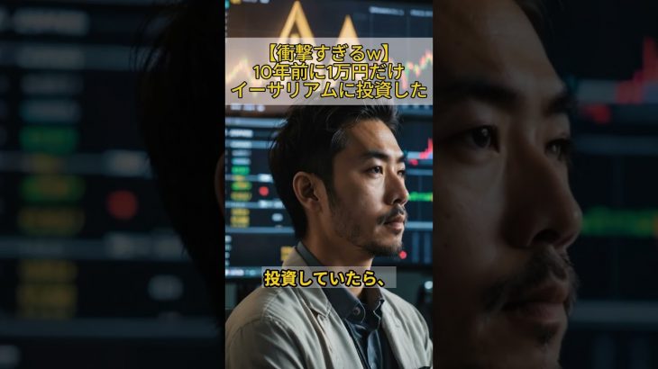 10年前に1万円だけイーサリアムに投資していた人の末路#仮想通貨#shorts