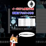 イーサリアム(ETH)の今後の価格予想【将来価格】【仮想通貨】 #shorts