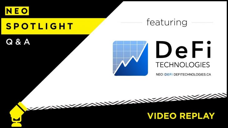 NEO Spotlight | DeFi Technologies Inc.