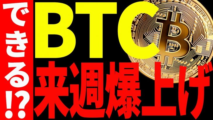 ⚠️注目⚠️ビットコイン来週爆上げ⁉︎今後鍵となる価格は〇〇です！【仮想通貨】