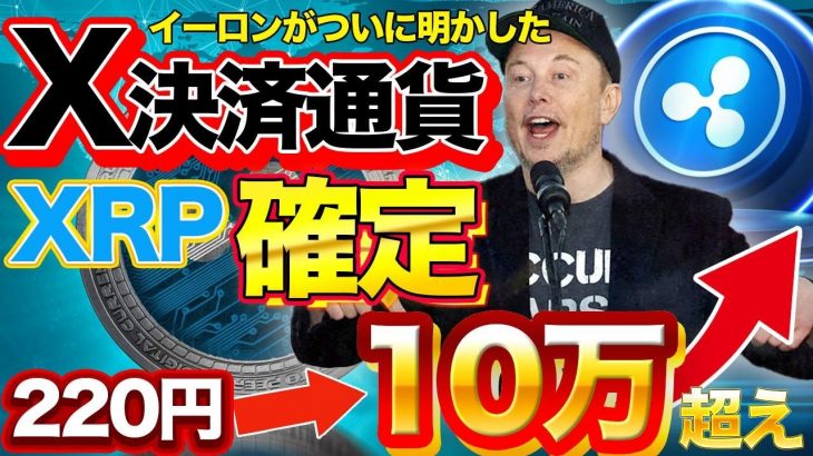 【緊急速報】XRP×イーロンで超特大爆上げ確定！X決済通貨の最新情報！今すぐ行動を！