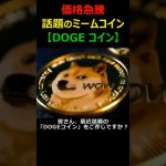 価格急上昇‼【ドージコイン】｜柴犬が可愛い大注目のミームコイン #shorts