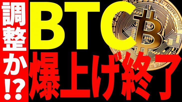 ⚠️ビットコイン爆上げ終了⚠️で調整開始⁉︎今後の最新戦略を共有！【仮想通貨】