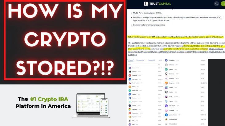 HOW IS MY CRYPTO STORED? Crypto Retirement Accounts iTrustCapital Fireblocks & Coinbase Custody