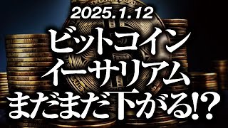 ビットコイン・イーサリアムまだまだ下がる！？［2025/1/12］【仮想通貨・BTC・ETH・FX】※2倍速推奨