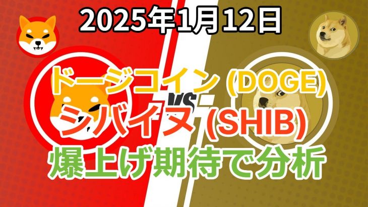 ドージコイン (DOGE) と シバイヌ (SHIB) 爆上げ期待でチャート分析！