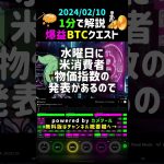 【2024/02/10】 #ビットコイン #btc #仮想通貨 #暗号資産 #チャート分析ツール #デイトレード #voicevoxずんだもん