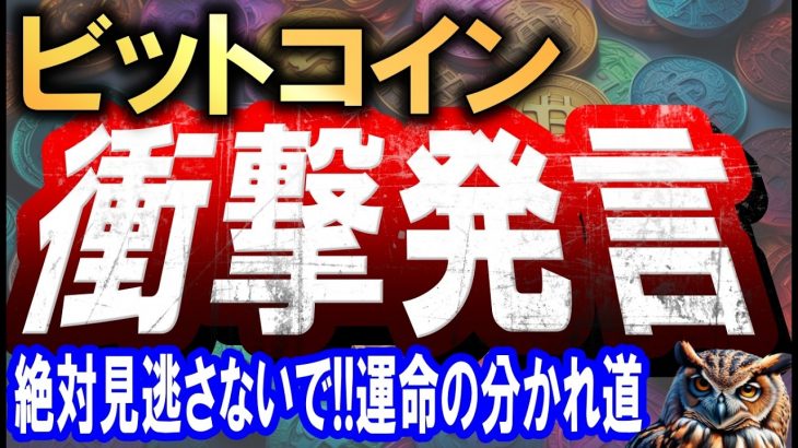 ビットコイン週末はここ注目!!運命の分かれ道となる重大ニュースを解説!!【2025/3/6 暗号通貨チャート分析】