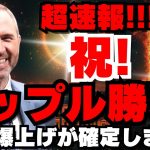 【超速報】祝！リップル勝利！！XRPの爆上げが確定しました！！！