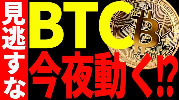 【仮想通貨】ビットコイン今夜動く⁉︎見逃し厳禁の注目ポイントを徹底共有！