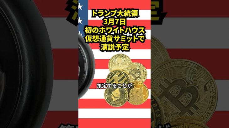 トランプ大統領、初のホワイトハウス仮想通貨サミットで演説予定 #ニュース #web3  #トランプ大統領 #仮想通貨