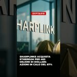Sharplinks Acquista Ethereum per 463 Milioni di Dollari: Azioni in Calo del 67%