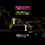 下降三角形パターン　#下降三角形 #チャートパターン #ショート戦略 #仮想通貨トレード #初心者トレード解説 #投資 #仮想通貨 #ビットコイン #テクニカル分析