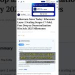 🧐👉 容量17倍増！イーサリアムL2戦略が手数料問題を解決する仕組みとは？ #QixNewsCrypto