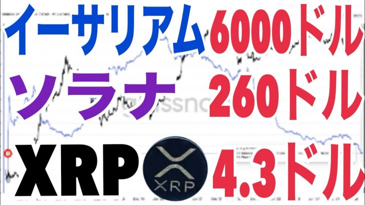 イーサリアム6000ドル到達!? ソラナ260ドル・XRP4.3ドルへ大暴騰か!?【アルトコイン逆襲開始】
