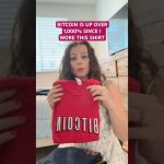 BITCOIN IS UP OVER 1,000% SINCE I WORE THIS SHIRT#bitcoin #bitcoinprice #moving #xrpnews