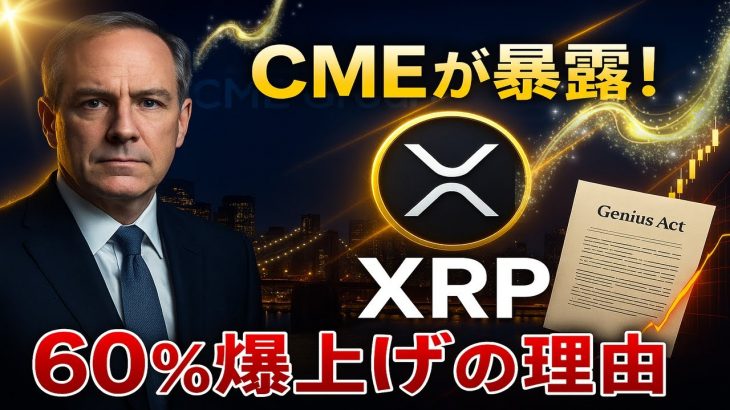 【XRPリップル】CMEが暴露！天才法成立でXRP60％爆上げ！世界金融の覇者となる衝撃の未来図